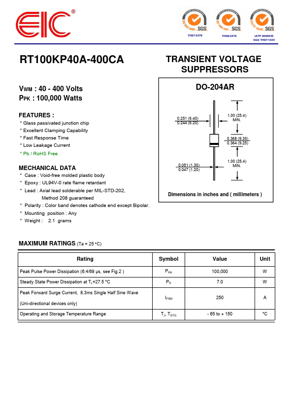 RT100KP220A EIC