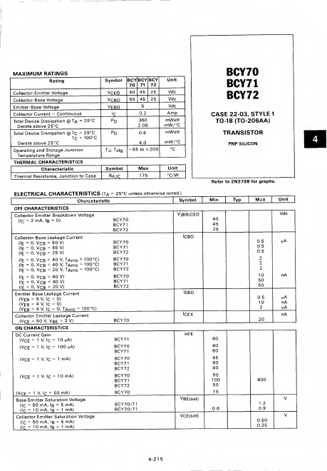 BCY70 Motorola