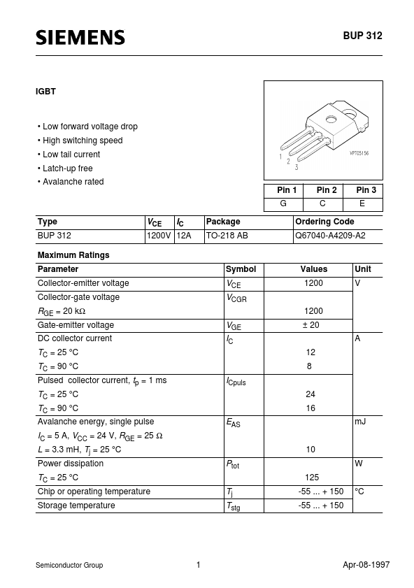 BUP312 Siemens