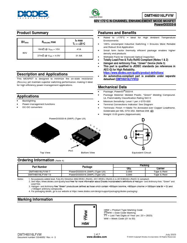 DMTH6016LFVW