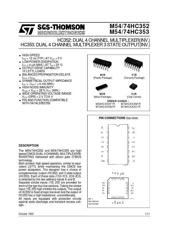 M74HC352 ST Microelectronics
