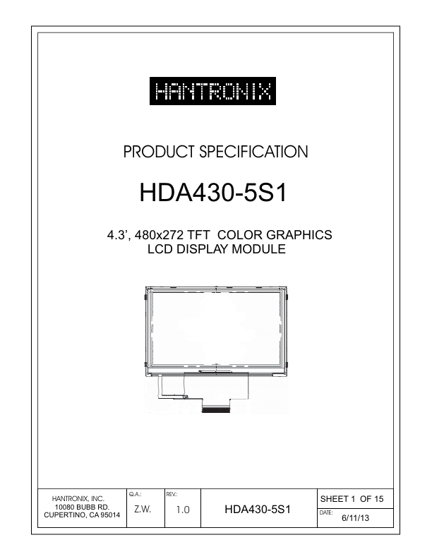 <?=HDA430-5S1?> डेटा पत्रक पीडीएफ