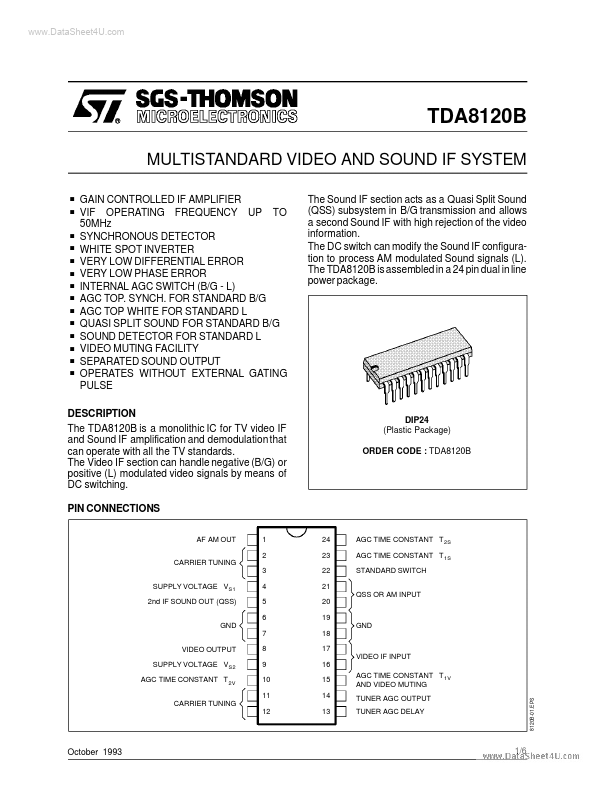 <?=TDA8120B?> डेटा पत्रक पीडीएफ