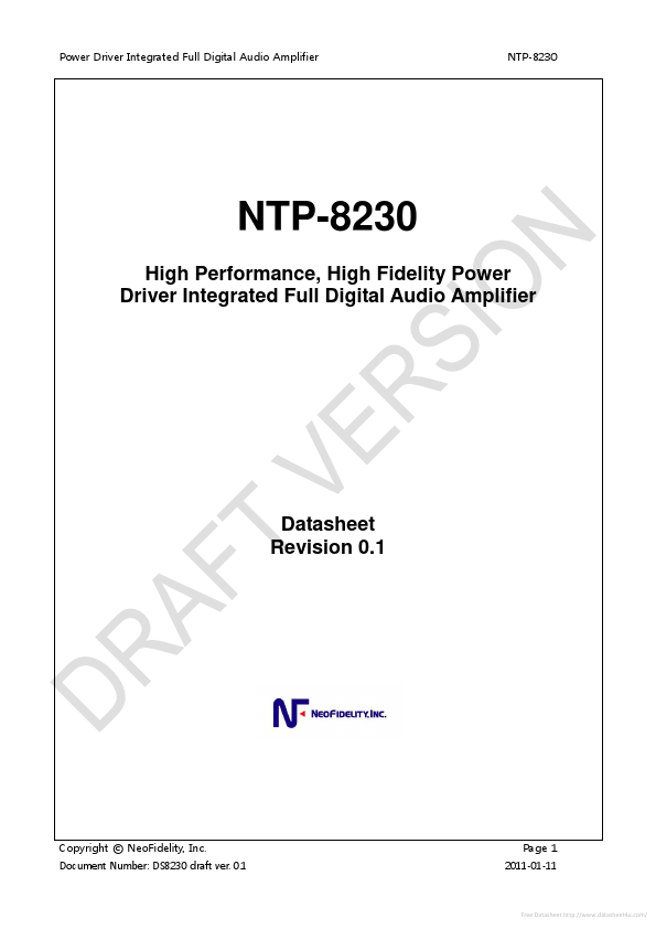 NTP-8230 NeoFidelity