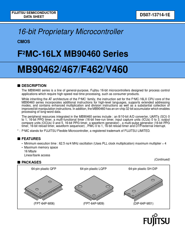 MB90F462 Fujitsu Media Devices