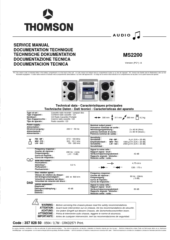 MS2200 Thomson