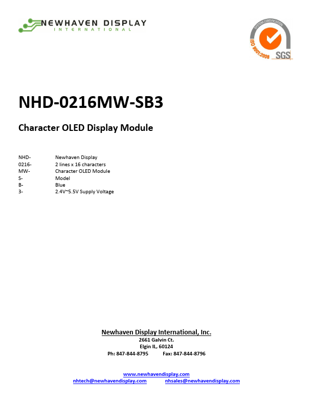 NHD-0216MW-SB3