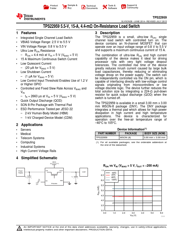 TPS22959 Texas Instruments