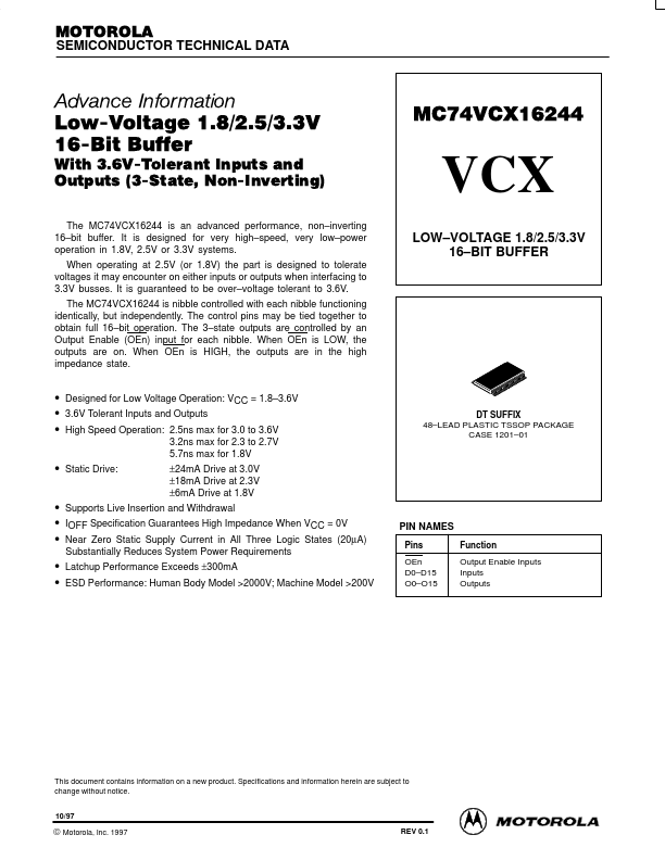 MC74VCX16244