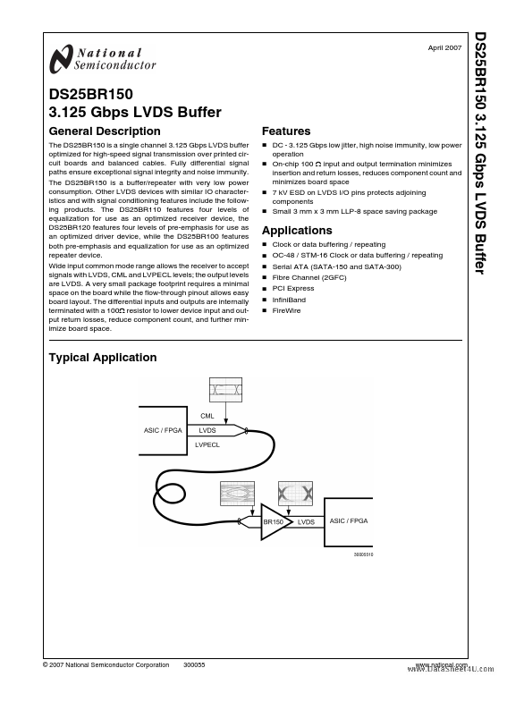 DS25BR150 National Semiconductor