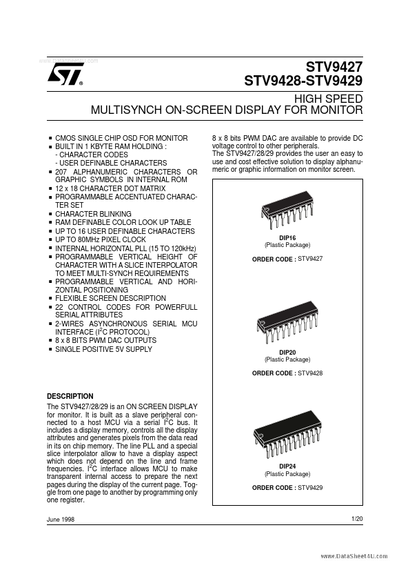 STV9429 STMicroelectronics