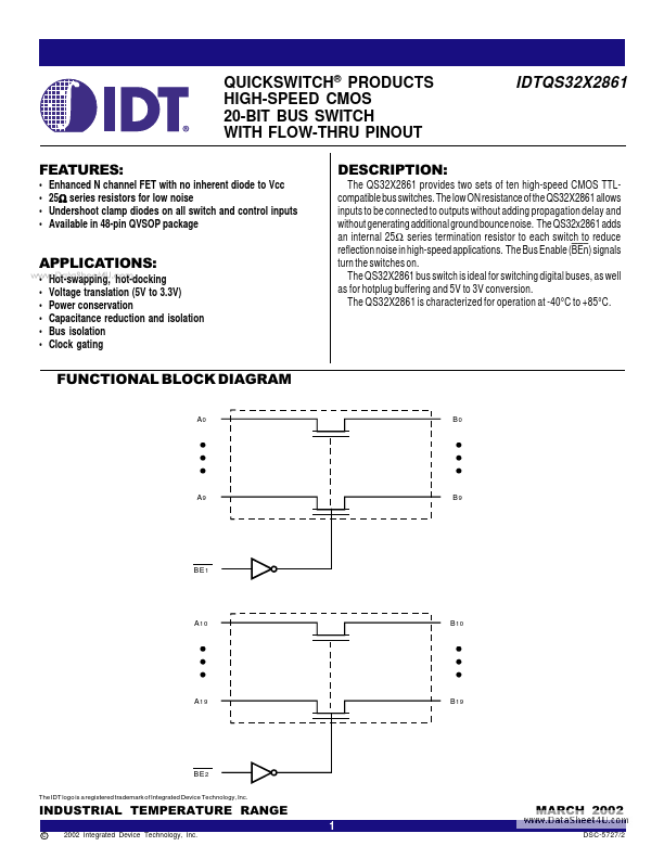 <?=IDTQS32X2861?> डेटा पत्रक पीडीएफ