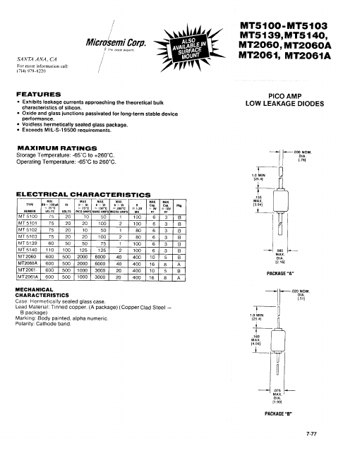 MT51xx Microsemi