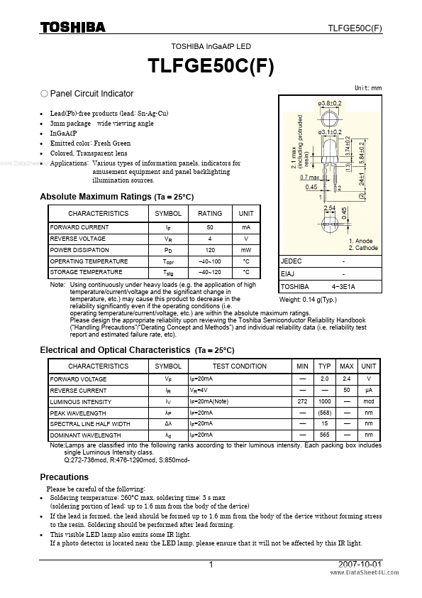 TLFGE50C Toshiba Semiconductor