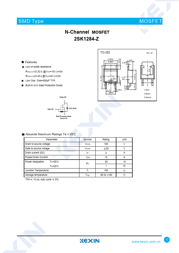 2SK1284-Z Kexin