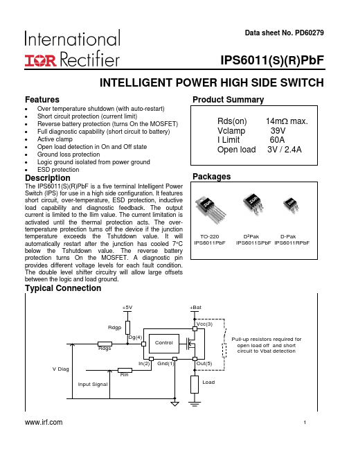 <?=IPS6011SPBF?> डेटा पत्रक पीडीएफ