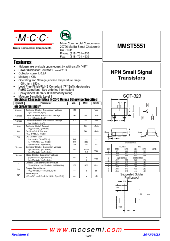 MMST5551 MCC