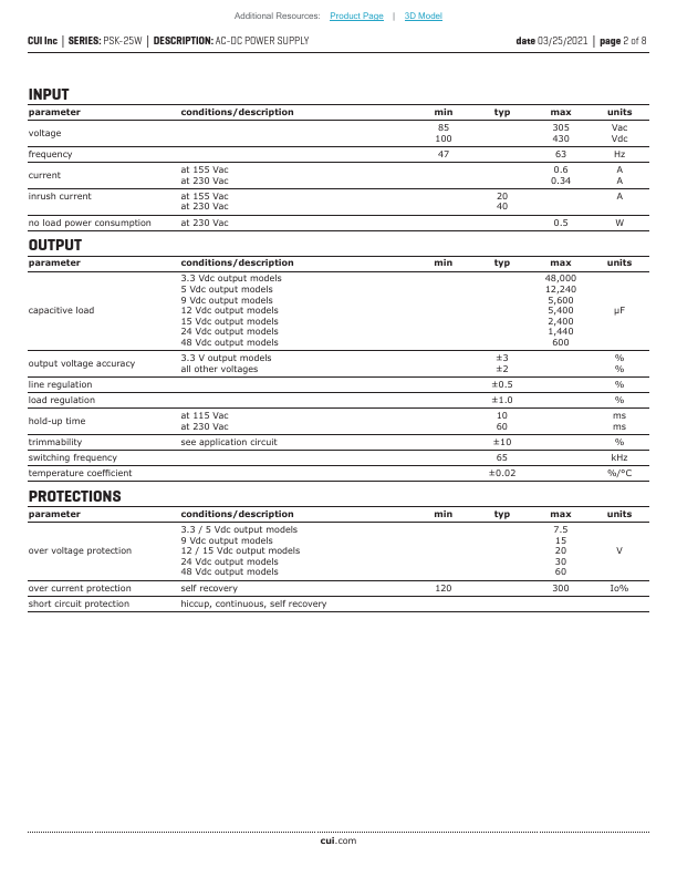 PSK-25W-24