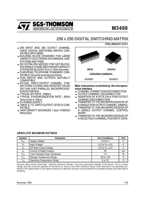 M3488 ST Microelectronics