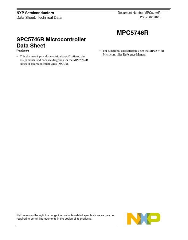 MPC5746R NXP