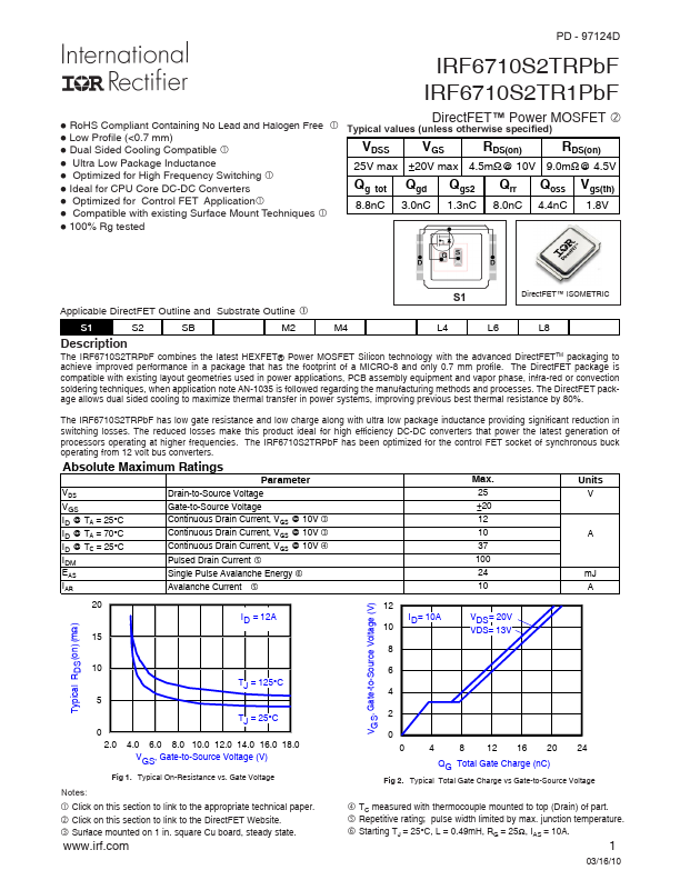 IRF6710S2TRPbF