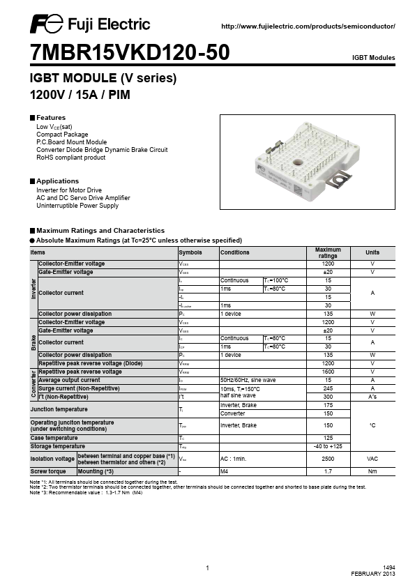 <?=7MBR15VKD120-50?> डेटा पत्रक पीडीएफ