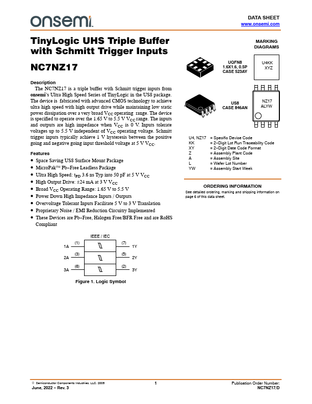 NC7NZ17 ON Semiconductor