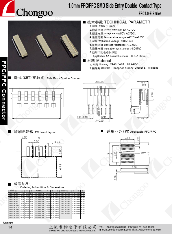 FPC1.0E-20P