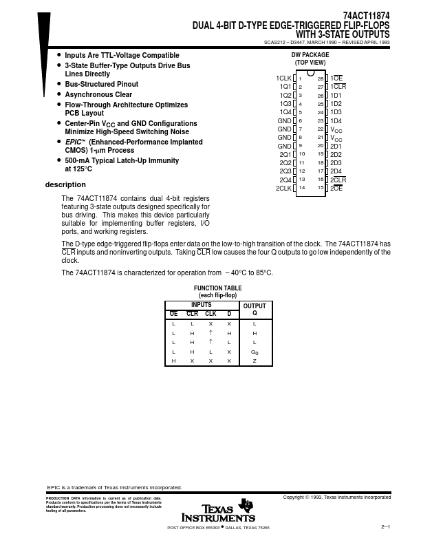 <?=74ACT11874?> डेटा पत्रक पीडीएफ