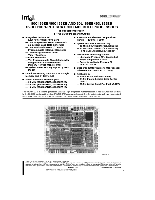 80C186EB Intel Corporation