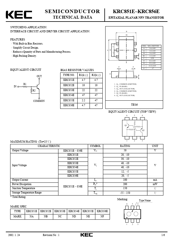 KRC854E Korea Electronics