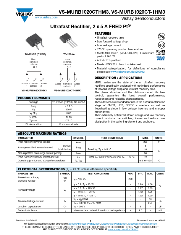 VS-MURB1020CT-1HM3