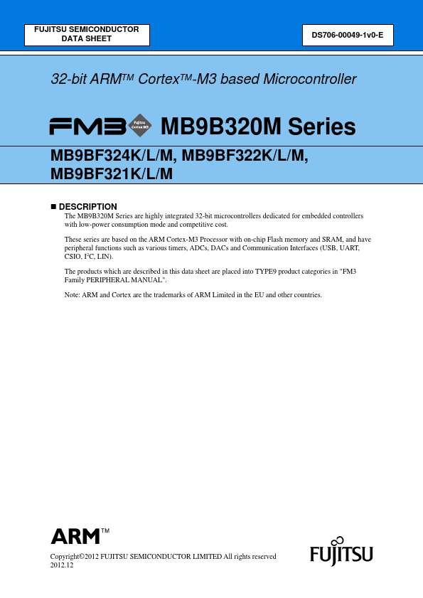 MB9BF322K Fujitsu