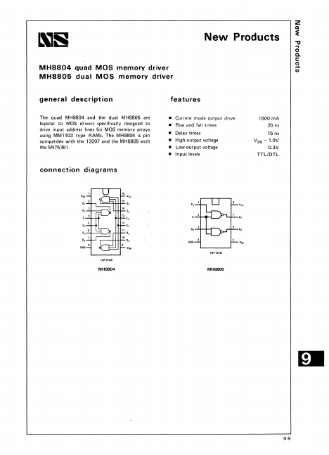 MH8805 National Semiconductor