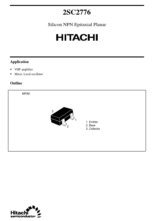 2SC2776 Hitachi Semiconductor