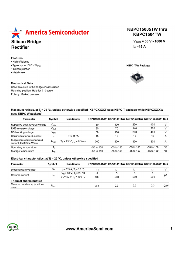 KBPC15005W