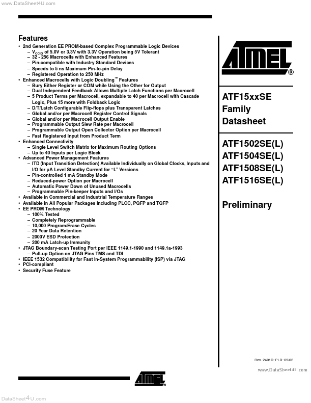 <?=ATF1516SL?> डेटा पत्रक पीडीएफ