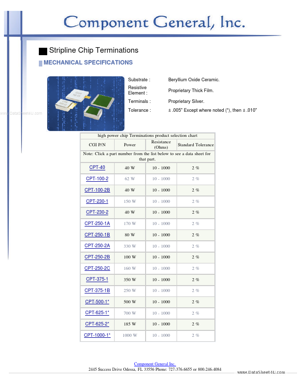 <?=CPT-250-2B?> डेटा पत्रक पीडीएफ