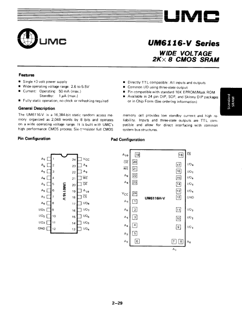 UM6116-V UMC