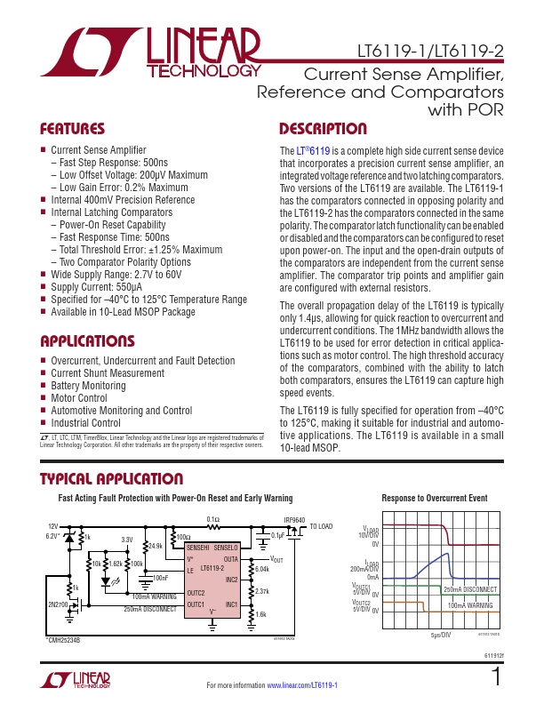 LT6119-1 Linear Technology