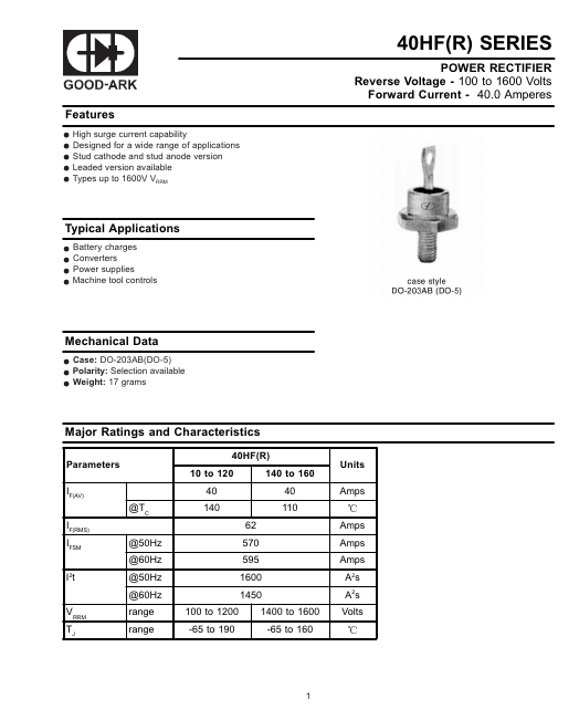 40HF80M GOOD-ARK Electronics