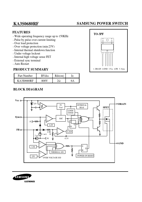 KA3S0680RF Samsung Electronics