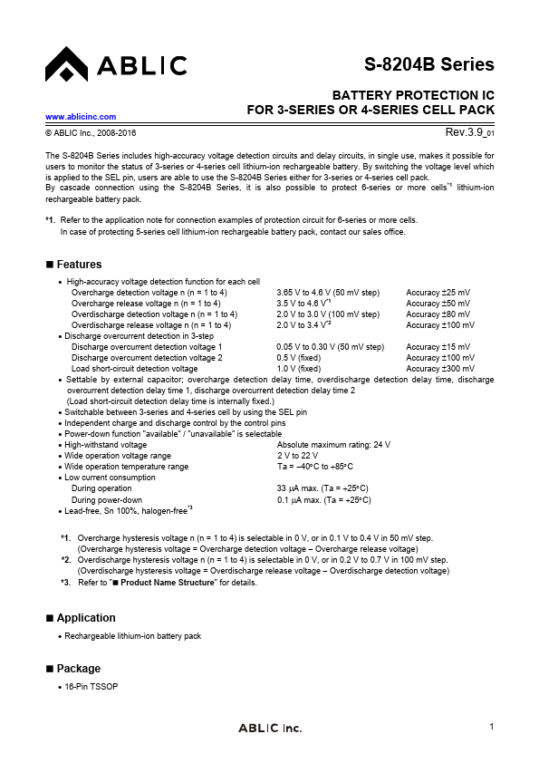 S-8204B ABLIC