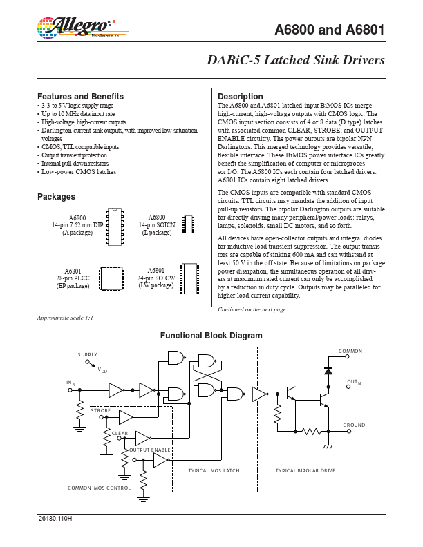 A6801 Allegro MicroSystems