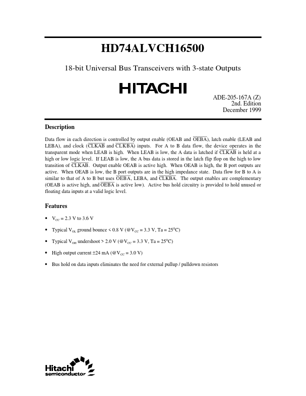 HD74ALVCH16500