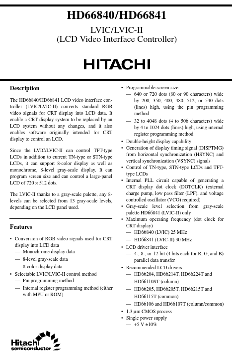 HD66840 Hitachi