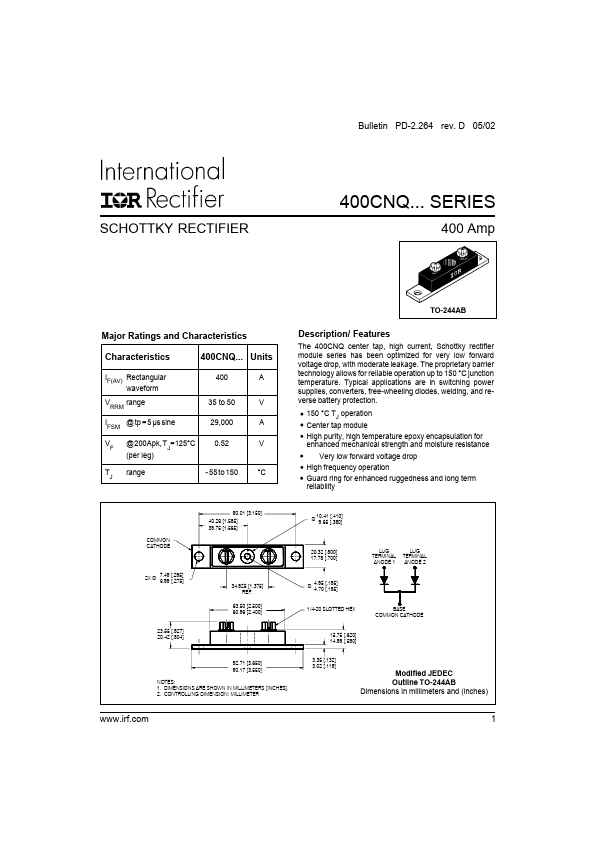 400CNQ045 International Rectifier