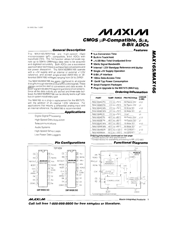 MAX165 Maxim