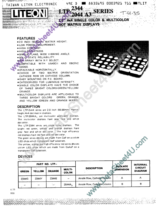 <?=LTP2344?> डेटा पत्रक पीडीएफ