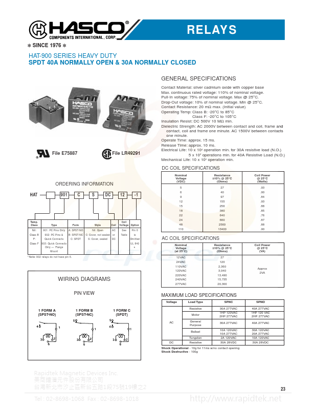 HAT-900 HASCO